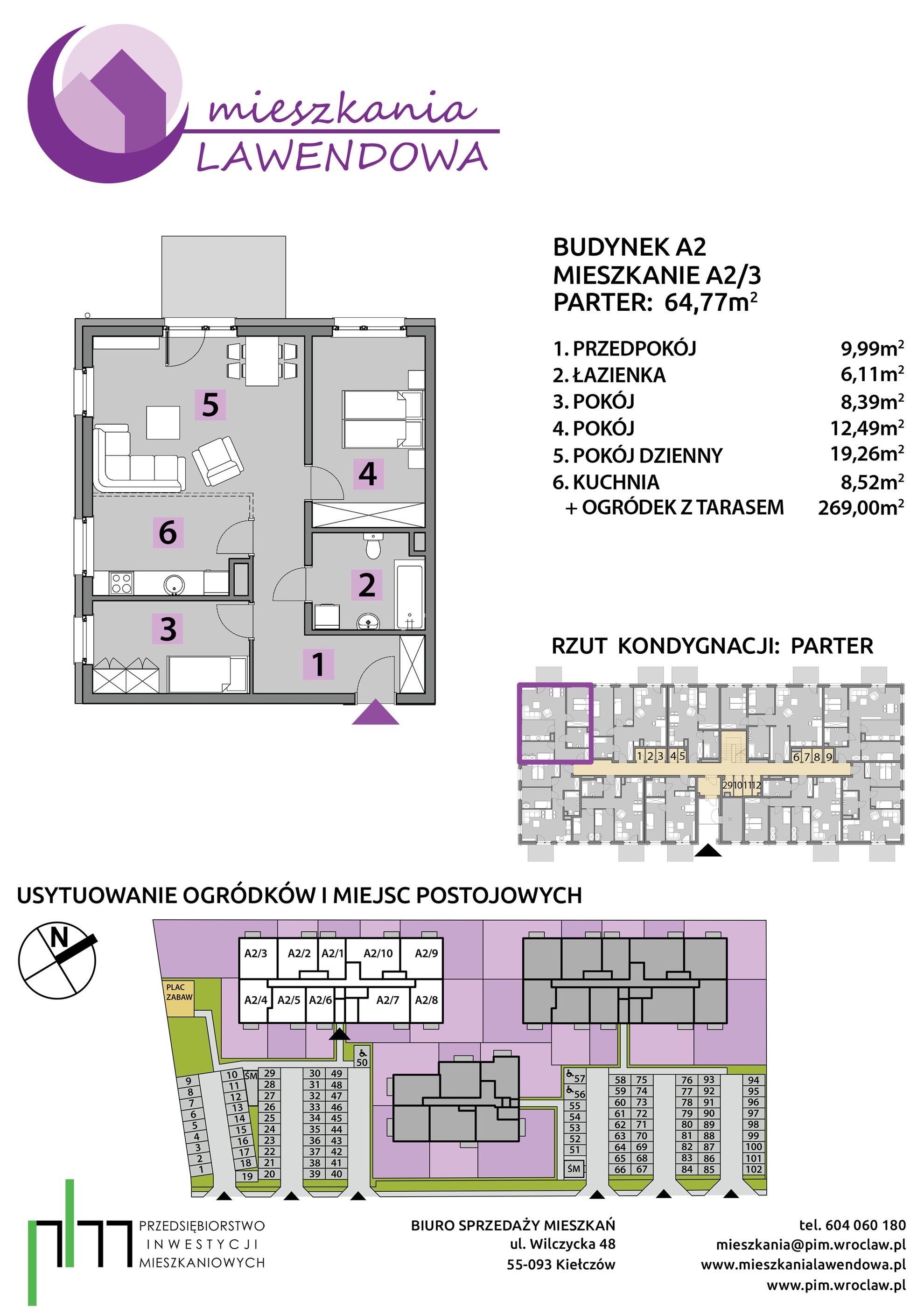 Mieszkania Lawendowa - piętro 0