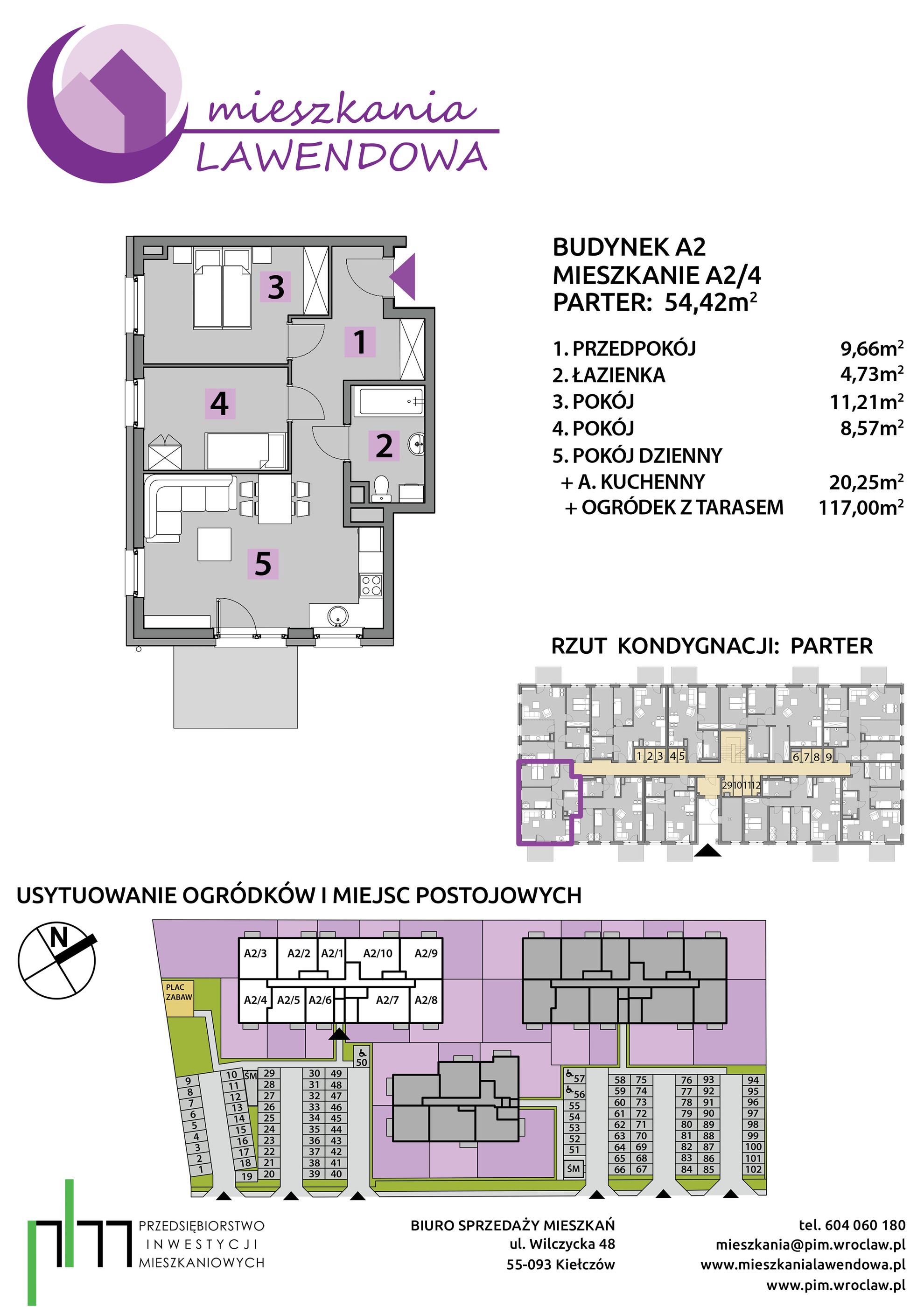 Mieszkania Lawendowa - piętro 0