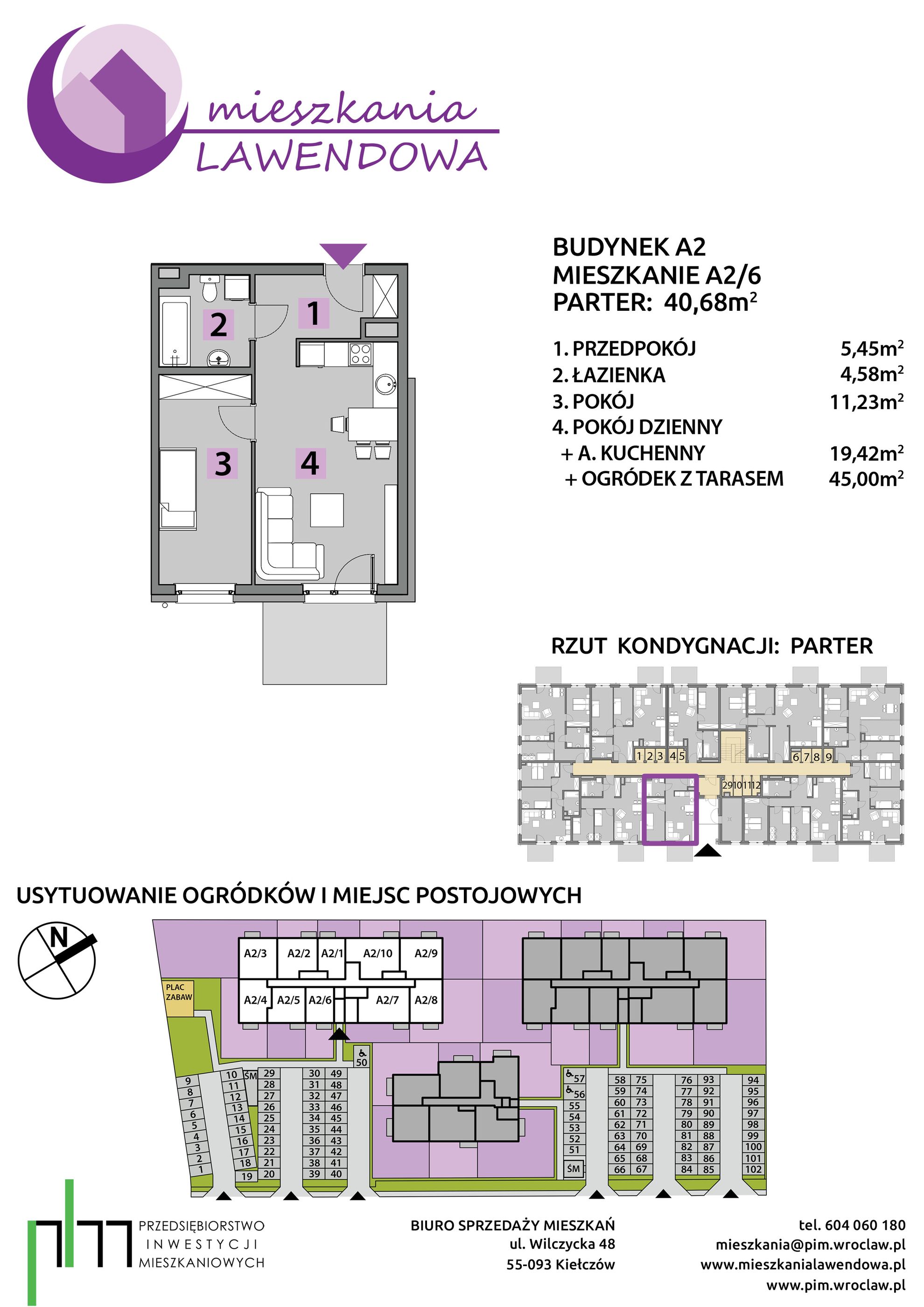 Mieszkania Lawendowa - piętro 0