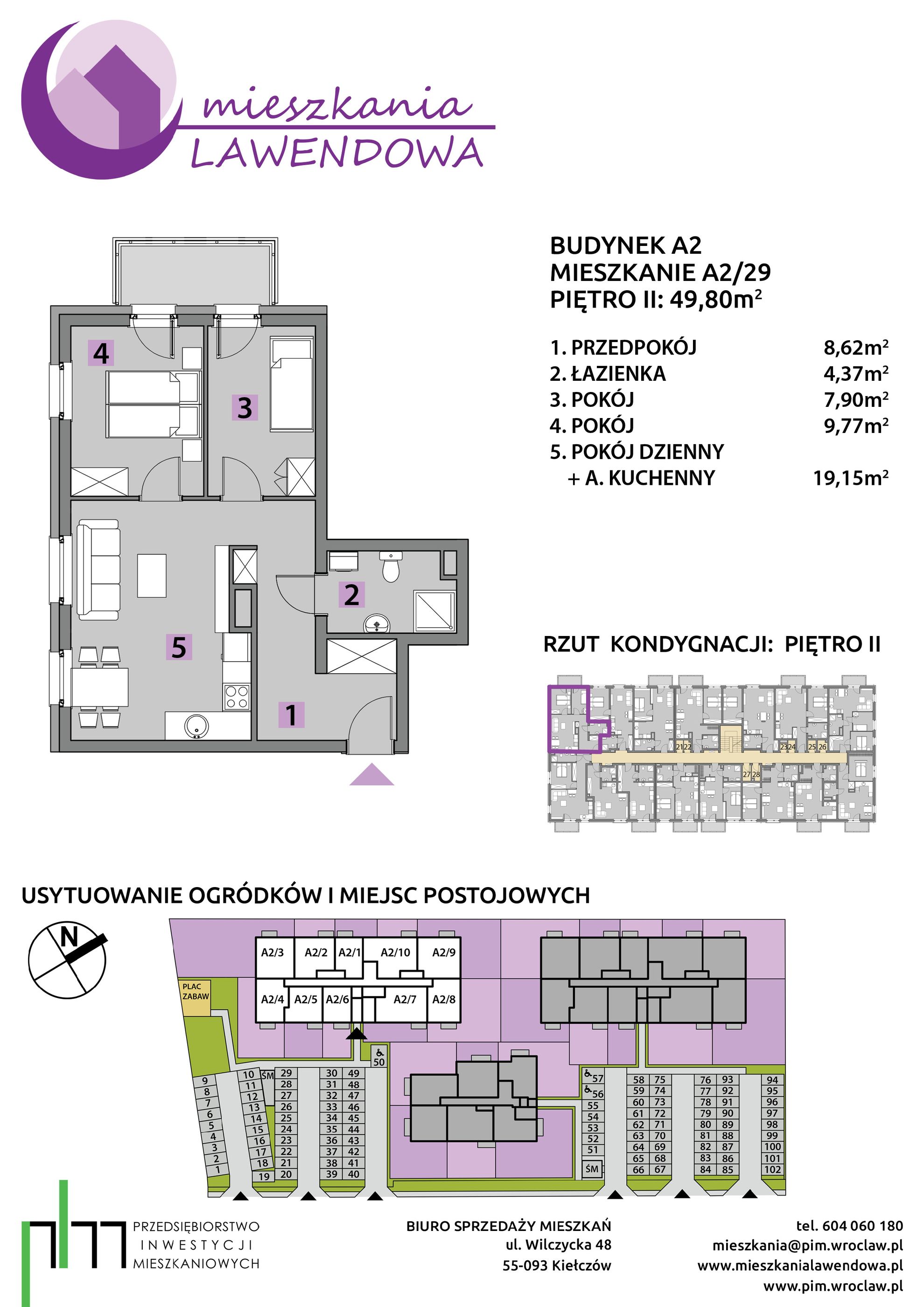 Mieszkania Lawendowa - piętro 2